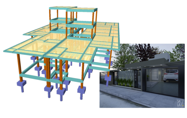 Projeto Estrutural, 1 a 100m² (Fundação + Estrutura)